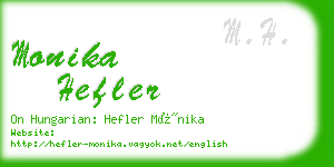 monika hefler business card